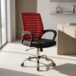 Red Ergonomic Swivel Office Chair - 4