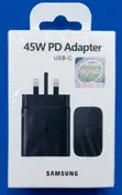 Samsung 45W PD USB-C Fast Wall Charger Nyeusi UK Plug - 1