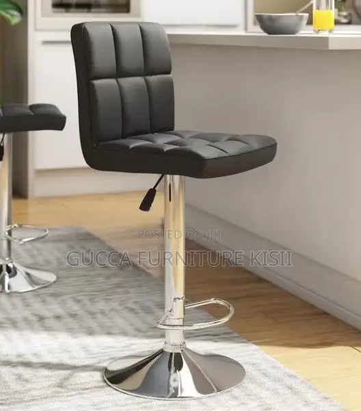 Tamco Counter Swivel Barstool with Adjustable Height - Black - 1
