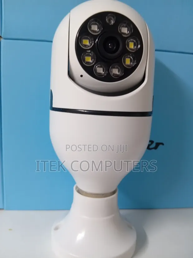 New V380 Pro Wi-Fi Bulb Camera for Smart Home Surveillance - 1