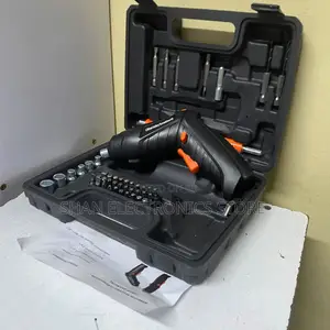 48-Piece Electric Screwdriver Set with Storage