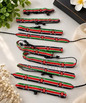 Bangili ya 254 Bendera ya Kenya ya Beaded