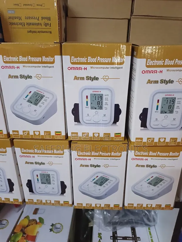 Electronic Digital BP Monitor - Portable Home Sphygmomanometer - 1