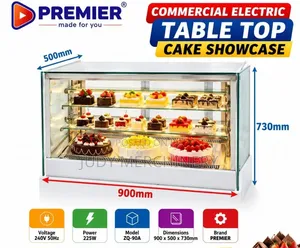 Premier Commercial Cake Showcase - Brand New