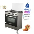 Nunix 60x70cm Standing Cooker - 4 Gas Burners + 1 Electric Plate - 2