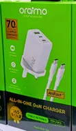 Oraimo HyperGaN 70W Fast Charger (3 Ports) - 1