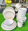 Seti ya Sahani za Chakula cha Jioni 24pcs Mpya - 1