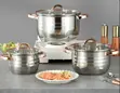 Set ya Vyombo vya Kupikia Vipande 6 vya Stainless Steel - 2