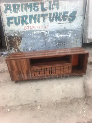 Ideal TV Console ya Kisasa - Kahawia