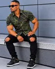 Men's Short-Sleeved Stretch Casual Shirts - 4