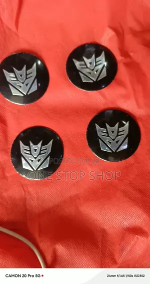 4pcs Universal Transformers Wheel Center Cap Stickers