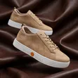 Viatu vya Timberland Beige vya Ngozi vya Kawaida - 1