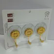 Kikoi cha Metali cha Kujishikiza cha 3-in-1 (Dhahabu) - 2