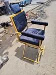 Black and Gold Car Seats with Headrests - 2