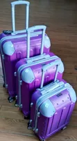 3-in-1 Fibre Luxurious Suitcase Travel Bag Set - Size 4 - 2