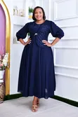 Long Chiffon Dress Up to Size 54 - 3