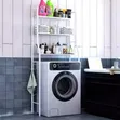 Laundry Room Organizer Rack - Metal Stand Over Washing Machine - 1