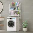 Laundry Room Organizer Rack - Metal Stand Over Washing Machine - 2
