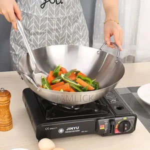 34cm Heavy Gauge Aluminium Wok Frying Pan