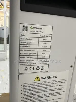 Growatt 51.2V 100Ah 5kWh Solar Lithium Battery