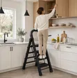 4-Step Folding Ladder with Safety Handle - 1