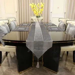 13PCS Flannel Table Set - Runner, Placemats & Cushion Covers