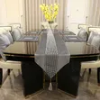 13PCS Flannel Table Set - Runner, Placemats & Cushion Covers - 1