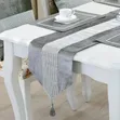 13PCS Flannel Table Set - Runner, Placemats & Cushion Covers - 4