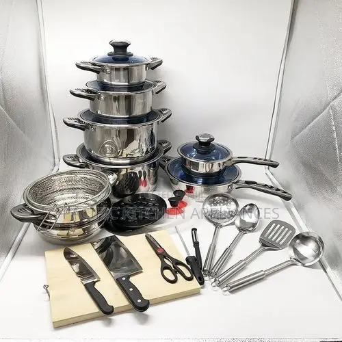 Marwa German Life 30-Piece Cookware ya Stainless Steel - 1