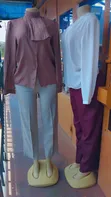 Official Beige Polycotton Trousers & Top - Brand New - 1