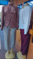 Official Beige Polycotton Trousers & Top - Brand New - 2
