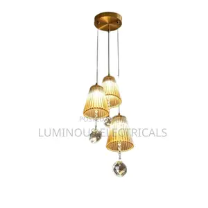 Luxury Living Room Chandelier - Gold Pendant