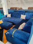 Brand New 6-Seater L-Shape Sofa - Blue - 2