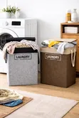 Foldable Laundry Basket with Lid - 1