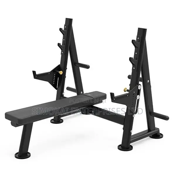 Heavy-Duty Commercial Bench Press with Safety Hooks - 1