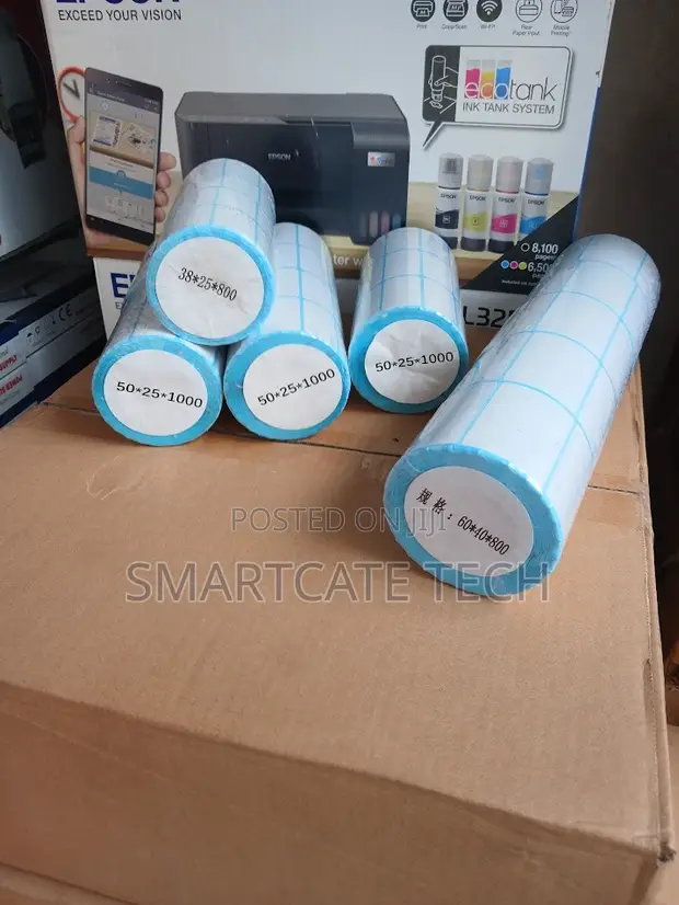 Roli ya Stika za Thermal (800pcs) kwa Printa za Barcode - 1
