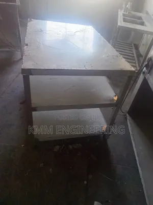 Meza ya Kazi ya Stainless Steel na Rafu ya Chini