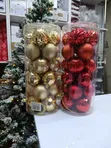 24Pcs Christmas Bubbles (6cm Gold) - 1