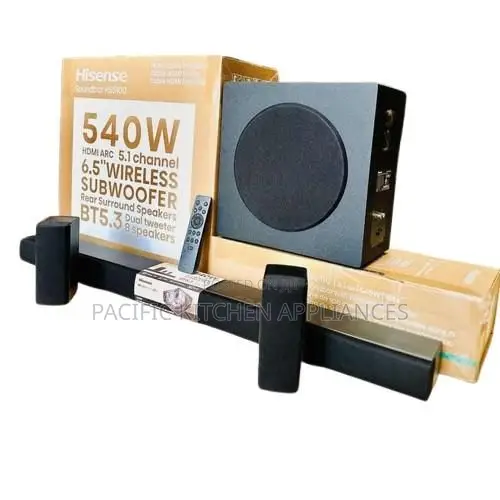 Hisense 5.1 Channel 540W Soundbar with Wireless Subwoofer - 1