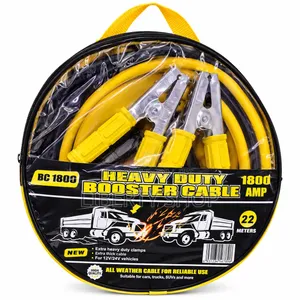 Heavy Duty Car Jumper Cables - Insulated Clamps