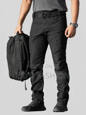 Black Tactical Cargo Trousers - Brand New