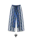 Chichi House of Fashion Suruali za Leso Bluu na Nyeupe za Kawaida - 1