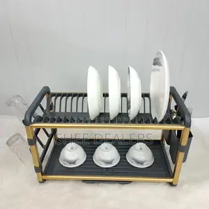 2-Tier High-Quality Carbon Dish Rack