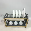 2-Tier High-Quality Carbon Dish Rack - 1