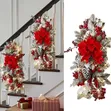 Christmas Wreath Pendant with LED Lights 60x30cm - 1