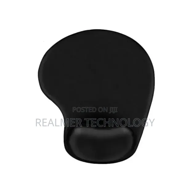 Ergonomic Gel Mouse Pad with Wrist Support - Black - 1