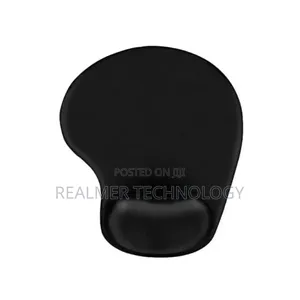 Ergonomic Gel Mouse Pad with Wrist Support - Black