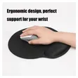 Ergonomic Gel Mouse Pad with Wrist Support - Black - 2