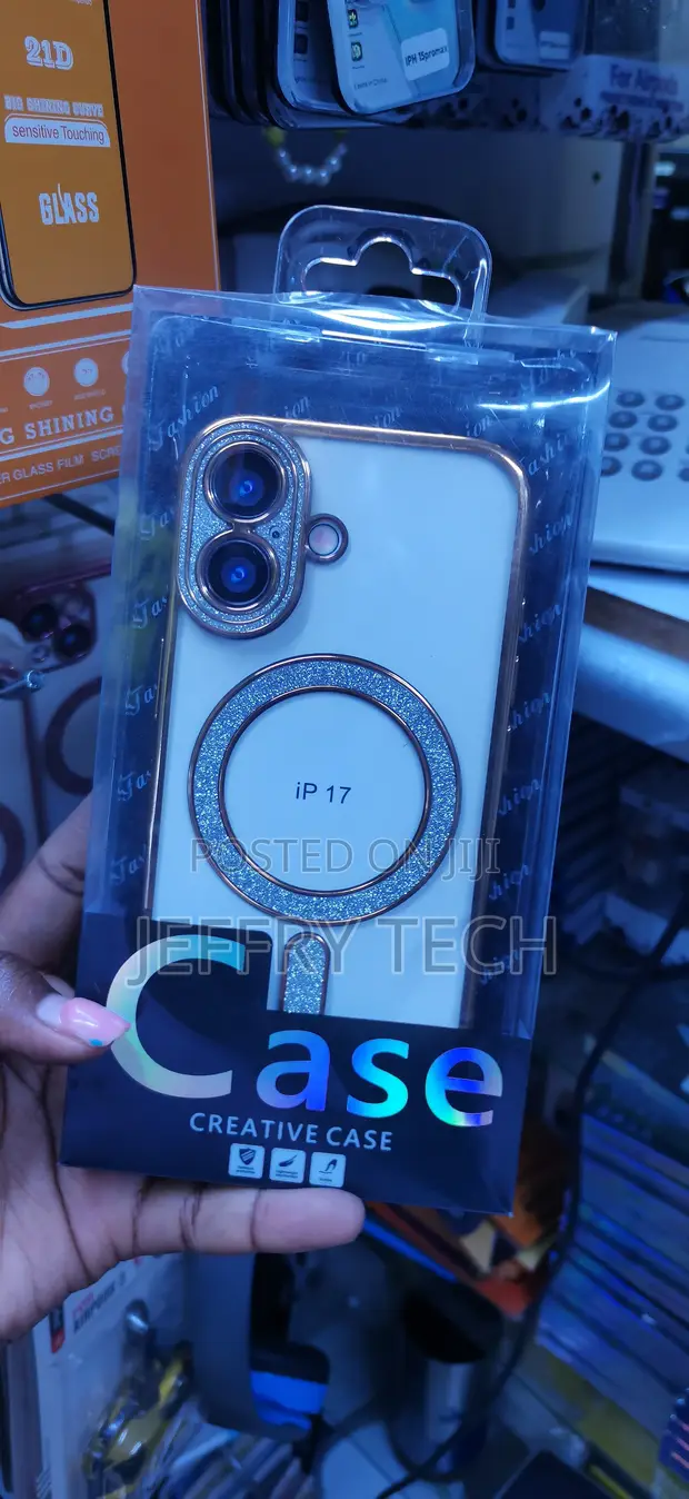 Shimmering Rhinestone Glitter Magnetic Phone Case for iPhone 17 Air - 1