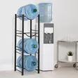 4 Tier Water Bottle Holder Rack - Black - 1
